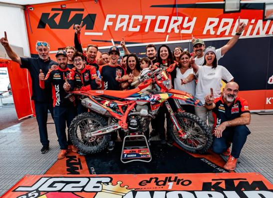JOSEP GARCIA REMPORTE LE TITRE MONDIAL ENDURO1 À L'ENDUROGP D'ITALIE